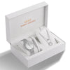 IBSO Women's Quartz Watch Set Crystal Bracelet Necklace Watch Sets Female Jewelry Set Silver Set Watch Valentine's Day Gift